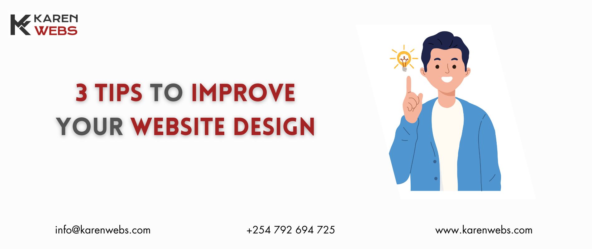 3 Tips To Improve Your Website Design